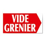 Panneau Vide grenier - Signalétique, Affichage