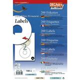 Étiquettes CD / DVD adhésives - Papeterie et Bureau