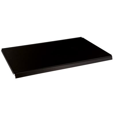 Tablette métallique noir sablé 66,5x57 - Ligne Store noir Sablé pas de 25 mm