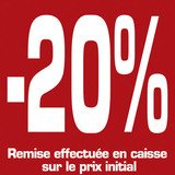 Affiche -20% - Affiches pourcentages