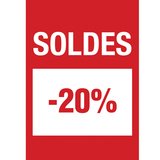 Affiche Soldes -20%