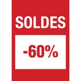 Affiche Soldes -60%