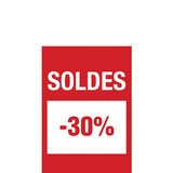 Affiche Soldes -30%