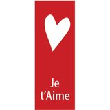 Affiche verticale Je t'aime - Déstockage