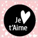 Affiche carrée Je t'aime - Déstockage