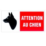 Plaque de signalisation Attention au chien - Plaques PVC