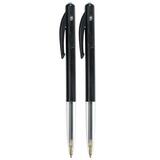 Stylos - Bic M10 - rétractables - noir - Stylos à bille