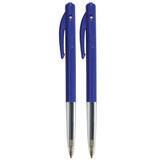 Stylos - Bic M10 - rétractables - bleu - Lot de 2 - Stylos à bille