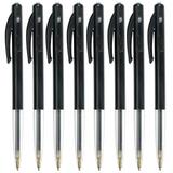 Stylos - Bic M10 - rétractables - noir - Lot de 50 - Stylos à bille