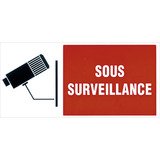 Plaque rigide Sous surveillance - Plaques PVC