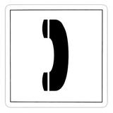 Pictogramme Téléphone adhésif - Vinyles adhésifs