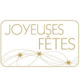 Étiquettes cadeaux adhésives Joyeuses Fêtes - Étiquettes cadeaux Noël