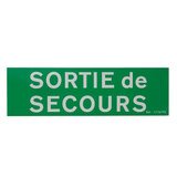 Pictogramme autocollant Sortie de secours - Signalétique de sécurité