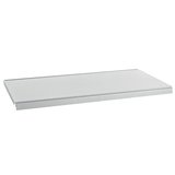 Tablette tôle monobloc - Ligne Store blanc pas de 25 mm