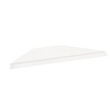 Tablette tôle d'angle extérieur - Ligne Store blanc pas de 25 mm