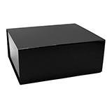 Boîtes aimantées - noir brillant - 31 x 25 x H 12,5 cm - par 5 - Boîtages cadeaux