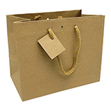 Sacs kraft Luxe - 18 + 10 x H 22,7 cm - par 20 - Sacs kraft Luxe