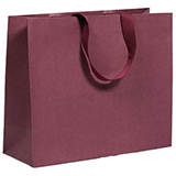 Sacs cadeaux kraft - lie de vin - 36 + 13 x H 30 cm - Sacs kraft Luxe