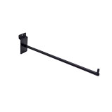 Bras droit noir - L 30 cm - tube ø 10 mm - pour panneaux rai