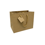 Sacs kraft Luxe - 24 + 14 x H 19,5 cm - par 10 - Sacs kraft Luxe