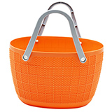 Panier libre-service orange 17 litres - Paniers libre-service et chariots