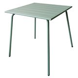 Table métal carrée - vert menthe - Tables
