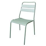 Chaise métal - vert menthe