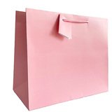 Sacs pelliculés à l'italienne rose poudré mat - Grand Modèle - Emballage Boutique