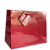 Sacs pelliculés à l'italienne rouge brillant - Petit Modèle - Emballage Boutique