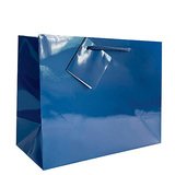 Sacs pelliculés à l'italienne bleu marine brillant - Petit Modèle - Emballage Boutique