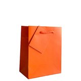 Sacs pelliculés orange passion mat - Petit Modèle - Emballage Boutique