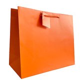 Sacs pelliculés à l'italienne orange passion mat - Grand Modèle - Emballage Boutique
