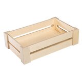 Caisses en bois naturel - L 27.5 + P 17.5 x H 7 cm - Coffrets bois