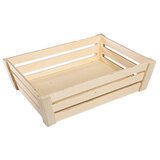 Caisses en bois naturel - L 26 + P 27 x H 9.5 cm - Coffrets bois