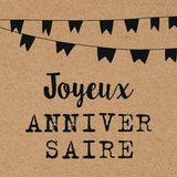 Étiquettes cadeaux adhésives Joyeux anniversaire