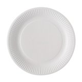 Assiettes plates en carton - Vaisselle biodégradable et compostable