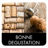 Étiquettes cadeaux Bonne dégustation - Étiquettes cavistes