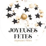 Étiquettes adhésives JOYEUSES FÊTES - Étiquettes cadeaux Noël