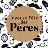 Étiquettes cadeaux adhésives Joyeuse Fête des Pères