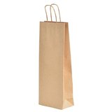 Sacs kraft lisse 1 bouteille - Sacs bouteilles