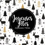 Étiquettes adhésives Joyeuses Fêtes - Étiquettes cadeaux Noël