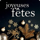 Étiquettes adhésives Joyeuses Fêtes - Étiquettes cadeaux Noël