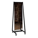 Miroir cadre sur roulettes - H 169 cm - Matériel Boutique et Marché