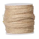 Ruban jute naturel 10 mm x 20 m - Rubans tissu