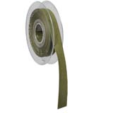 Ruban velours vert olive 15 mm x 7 m - Rubans tissu