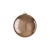 Boule incassable marron brillant ø 15 cm - Boules