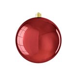 Boule incassable rouge foncé brillant ø 25 cm - Boules