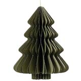 Sapin en papier accordéon - vert - H 20 cm - Décors en carton