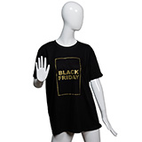 T-shirt BLACK FRIDAY - noir et or - taille M - Black Friday