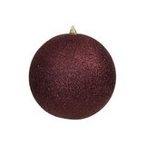 Boule de Noël - prune pailleté - ø 13,5 cm - Boules et étoiles pailletées